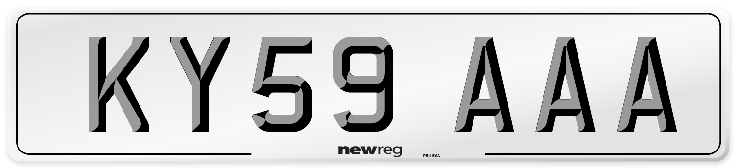 KY59 AAA Number Plate from New Reg